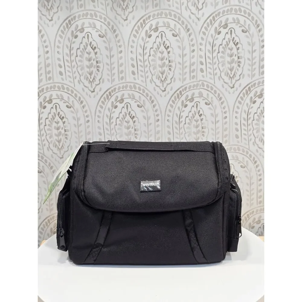 Vivitar VIV-DC-69 Large Gadget Camera Bag Black Adjustable Shoulder Strap